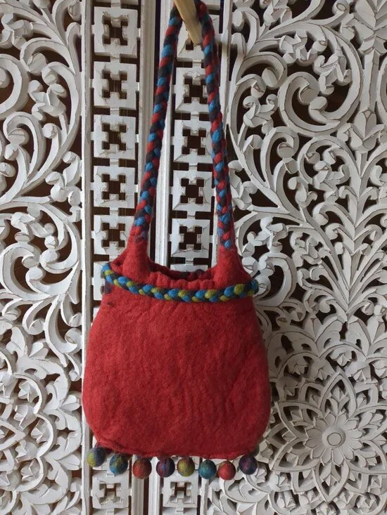 Rising Tide Handmade Felted Purse - Picture 7 of 16